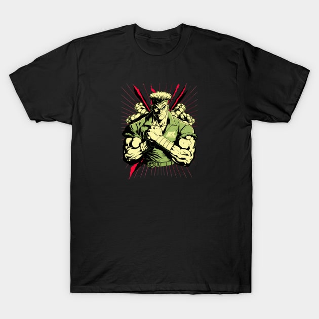 Guile Street Fighter Design - Original Artwork T-Shirt by Labidabop